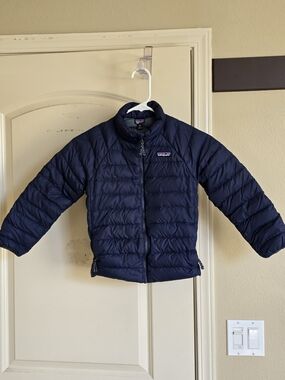 Patagonia Kids Navy Quilted Puff Jacket